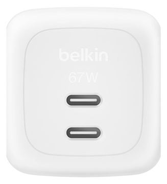 Belkin BoostCharge Pro - Netzteil - GaN - 67 Watt - Fast Charge - 2 Ausgabeanschlussstellen (2 x USB-C) von LumaTech
