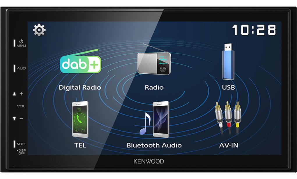 JVC Kenwood Electronics DMX129DAB - Schwarz - 2 DIN - 64 W - 45 W - 99 dB - 24 h