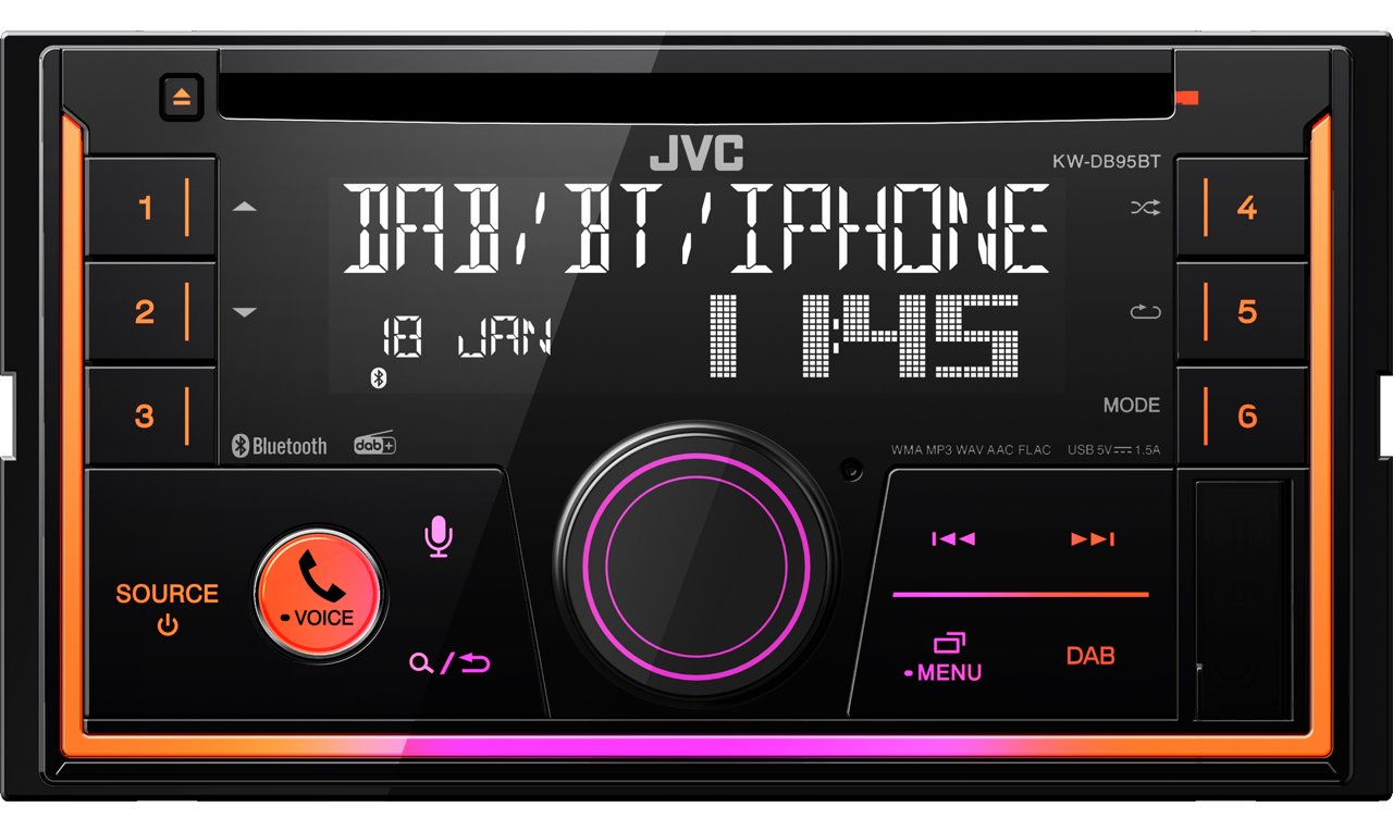 JVC KW-DB95BT - Auto - Receiver (CD) - im Armaturenbrett