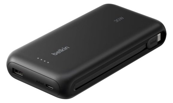 Belkin Gaming - Powerbank - 20000 mAh - 30 Watt - Fast Charge, PD - 3 Ausgabeanschlussstellen (USB, 2 x USB-C)