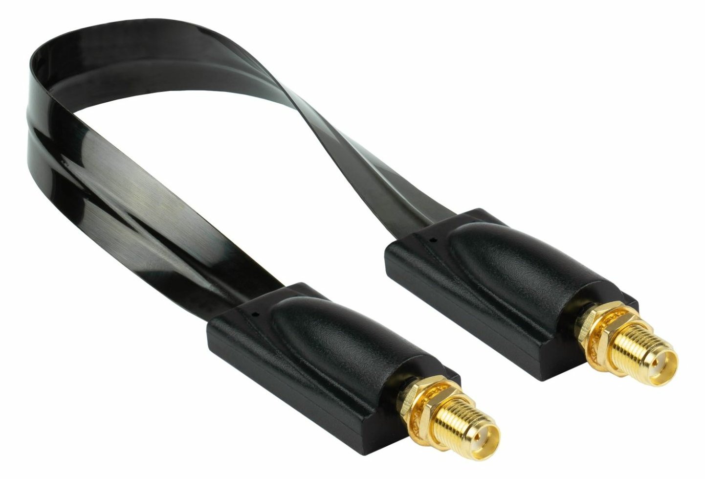 kabelmeister Koaxial HF Fensterdurchführung SMA-Bu-Bu 0.2m