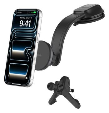 BELKIN Wireless Charger BoostCharge Magnetischer, kabelloser Kfz-Charger mit Lüftungshalterung von LumaTech