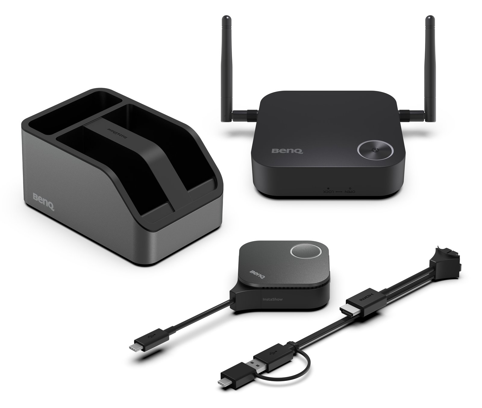 BenQ InstaShow WDC15 Wireless presentation 4K Pure HW solution USB-C HDMI switchable - Schnittstellenkarte - WLAN
