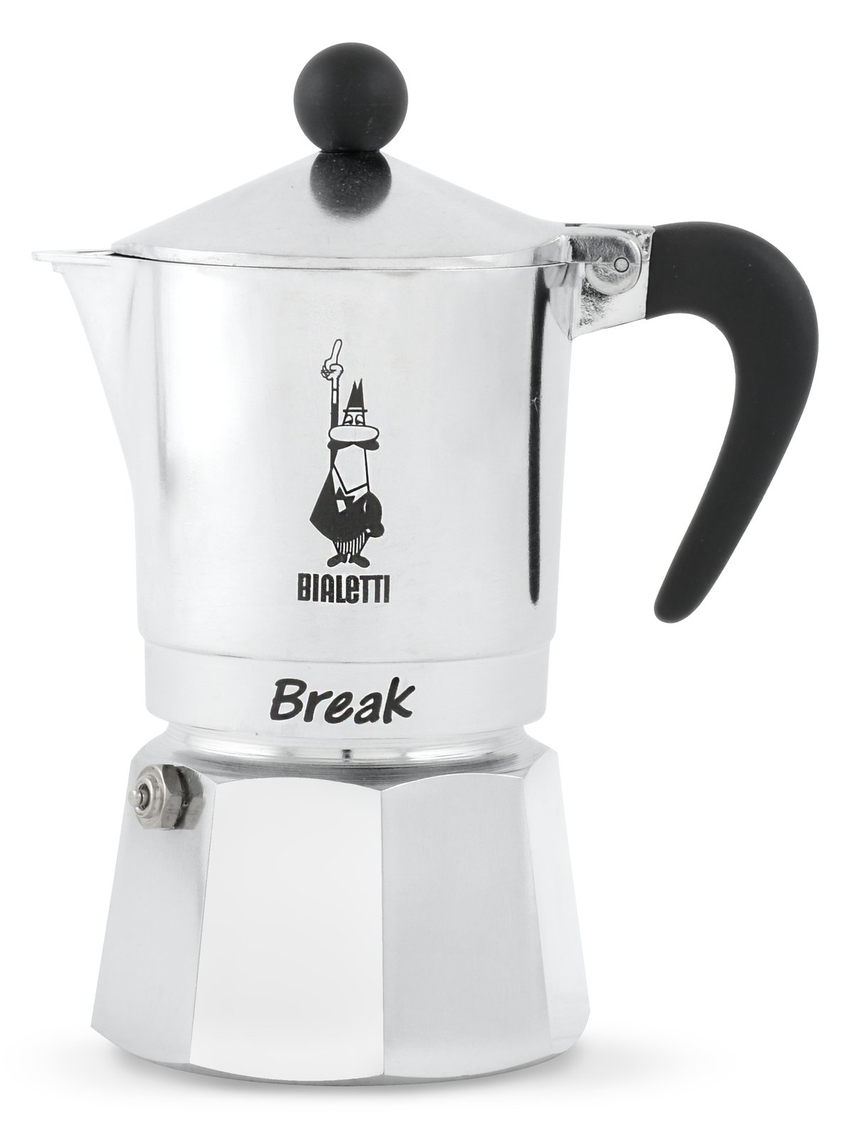 Bialetti Break - Mokka-Kanne - Silber - Aluminium - 1 Tassen - Nylon - 110 mm
