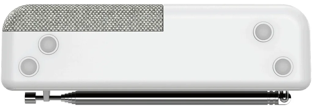 Kenwood CR-M33DAB-W - Tragbares DAB+ Radio mit Bluetooth, integriertem Li-Ion Akku & Farbdisplay, USB-C, Weiß, Ansicht 3