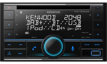 Kenwood Electronics DPX-7300DAB - Schwarz - 2 DIN - CD - AAC - FLAC - MP3 - WAV - WMA - LCD von LumaTech