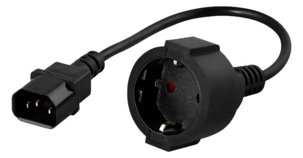 BlueWalker PowerWalker - Stromkabel - CEE 7/4 (W) bis IEC 60320 C14