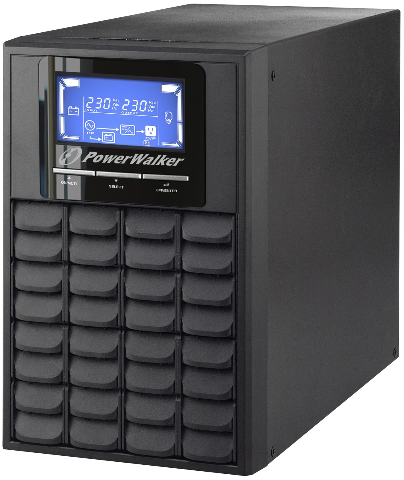 BlueWalker PowerWalker VFI 1000C LCD - USV - 800 Watt - 1000 VA 9 Ah