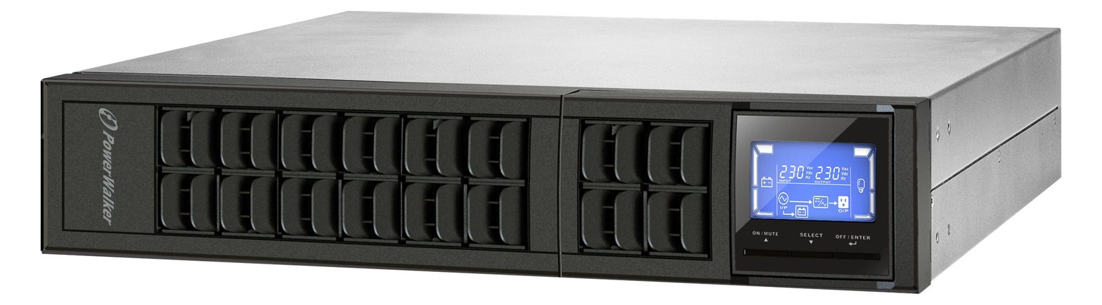 BlueWalker PowerWalker VFI 3000 CRM LCD - USV (in Rack montierbar/extern) - AC 110-300 V - 2400 Watt - 3000 VA - 9 Ah