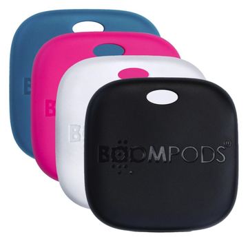 BOOMPODS Boomtag Rechargeable 4er Black Blue White Pink von LumaTech