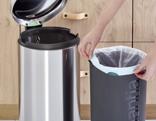 Brabantia 111822 - 30 l - Rund - Edelstahl - Terrasse - 30 cm - 300 mm