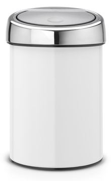Brabantia 364488 - 3 l - Rund - Kunststoff - Edelstahl - Metallisch - Weiß - Kunststoff - Manuell von LumaTech