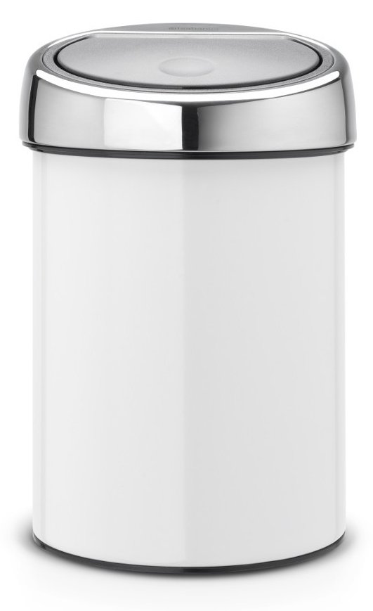 Brabantia 364488 - 3 l - Rund - Kunststoff - Edelstahl - Metallisch - Weiß - Kunststoff - Manuell