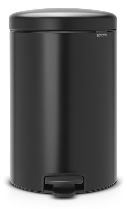 Brabantia newIcon - Mülleimer - Klappdeckel - 20 L - Schwarz