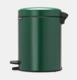 Brabantia Treteimer Newicon - 3 l - Rund - Grün - Terrasse - 16,8 cm - 168 mm