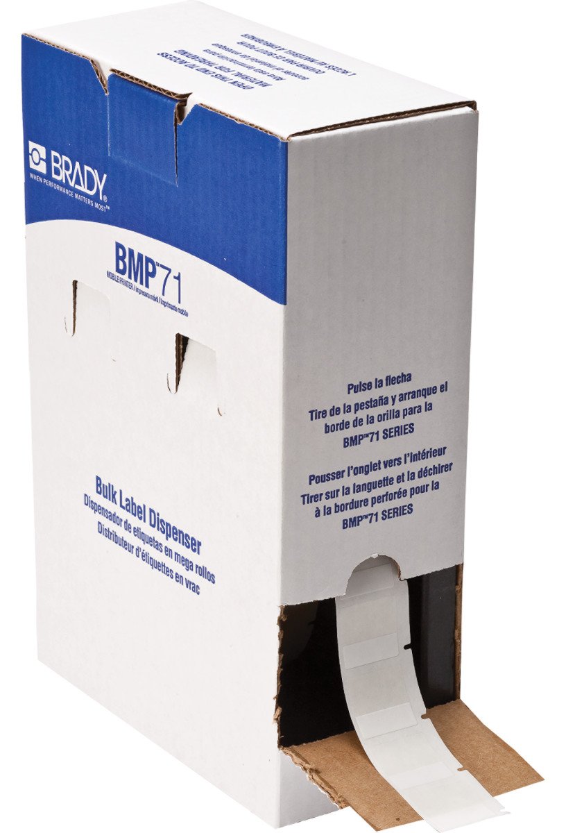 Brady Corporation BM-19-427 Vinyl selbstlaminierend Weiss/Transparent matt 25.40 x 9.53 25.40