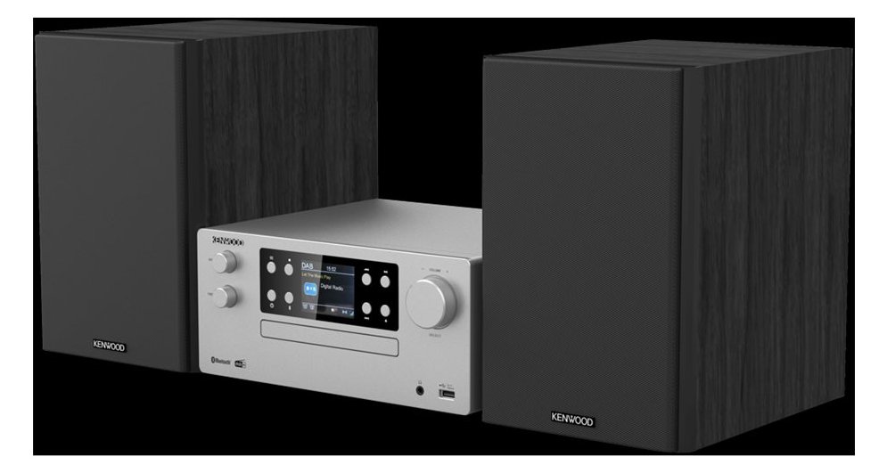 Kenwood Electronics M-925DAB-S - Heim-Audio-Mikrosystem - Schwarz - Silber - 50 W - 2-Wege - 13 cm - 3 cm