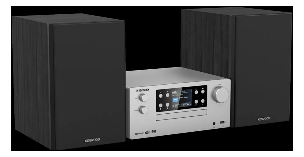 Kenwood Electronics M-925DAB-S - Heim-Audio-Mikrosystem - Schwarz - Silber - 50 W - 2-Wege - 13 cm - 3 cm, Ansicht 4