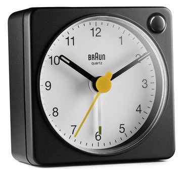 Braun BC02XBW - Quarzwecker - Rechteck - Schwarz - Weiß - 12 h - Analog - Akku von LumaTech