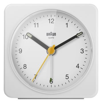 Braun BC03W - Wecker - viereckig - Quarz - Schreibtisch von LumaTech