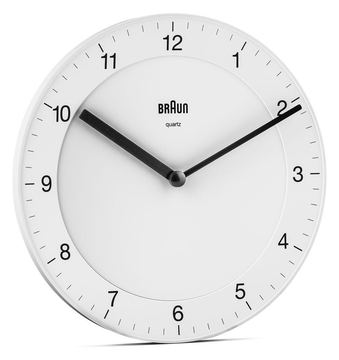 Braun BC06W - Wand - Quarzuhr - Rund - Weiß - Erwachsene - AA von LumaTech