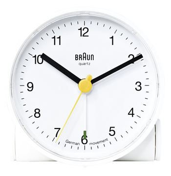 Braun BNC001 - Wecker - rund - Quarz - Schreibtisch von LumaTech