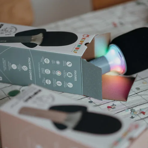 Kidywolf Mikrofon Bluetooth mit Licht blau - Mikrofon, Ansicht 4