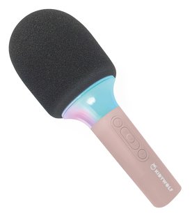 Kidywolf Mikrofon Bluetooth mit Licht rosa - Mikrofon