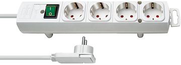 Brennenstuhl 1153120100 - 2 m - 4 AC-Ausgänge - Indoor - Weiß - 320 mm - Weiß von LumaTech