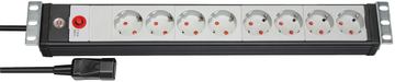 Brennenstuhl 1156057128 - 3 m - 8 AC-Ausgänge - Indoor - Managed - Schwarz - 90 mm von LumaTech