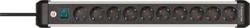 Brennenstuhl 1391030000 - 3 m - Indoor - Abgewinkelt - IP20 - Aluminium - Schwarz - Silber von LumaTech
