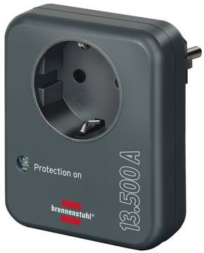 Brennenstuhl 1506996 - 1 AC-Ausgänge - 230 V - 3500 W - 13,5 A - Anthrazit - IP20 von LumaTech