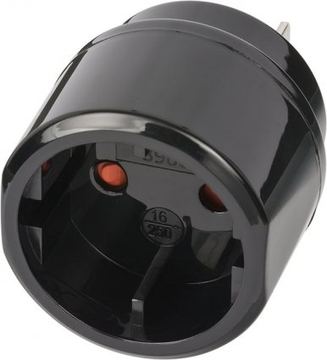 Brennenstuhl 1508450 - Typ C (Euro-Stecker) - Typ A - 250 V - 16 A - Schwarz - Sichtverpackung von LumaTech