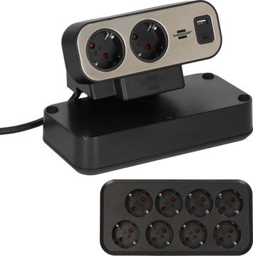 Brennenstuhl estilo Duplex Steckdosenleiste 1x USB C A 10x Schutzkontaktsteckdosen von LumaTech
