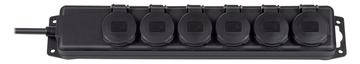 Brennenstuhl Extension socket IP44 6-way black 2m H07RN-F 3G1,5 von LumaTech