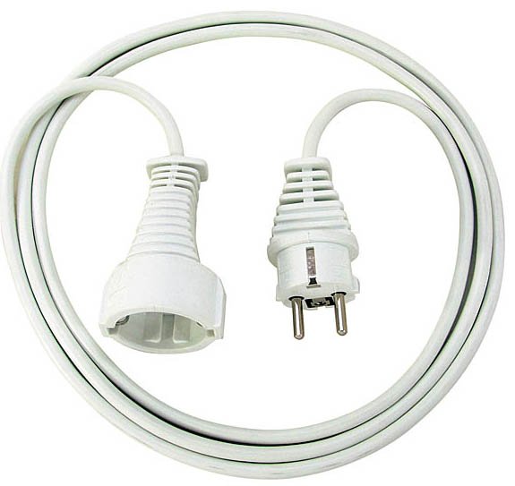 Brennenstuhl H05VV-F 3G1,5 - Stromkabel - 3 m - weiß