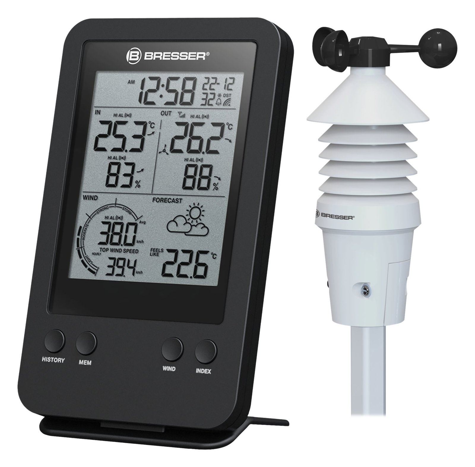 Bresser Pro - Wetterstation - Schwarz