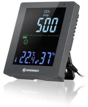 Bresser Smile - Thermo-Hygro-CO2-Messgerät - digital - Grau von LumaTech