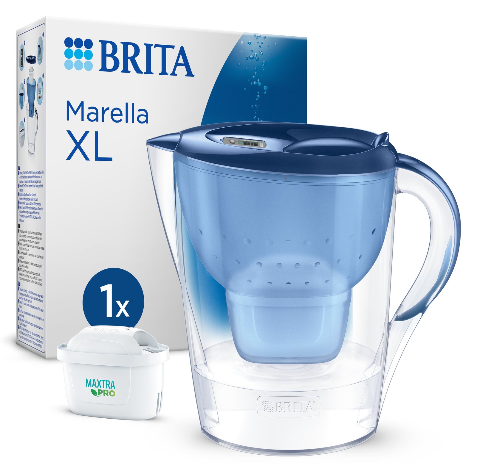 BRITA Wasserfilter-Kanne Marella XL bl