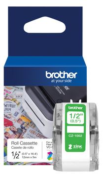 Brother CZ-1002 - Rolle (1,2 cm x 5 m) 1 Rolle(n) Endlosetiketten von LumaTech