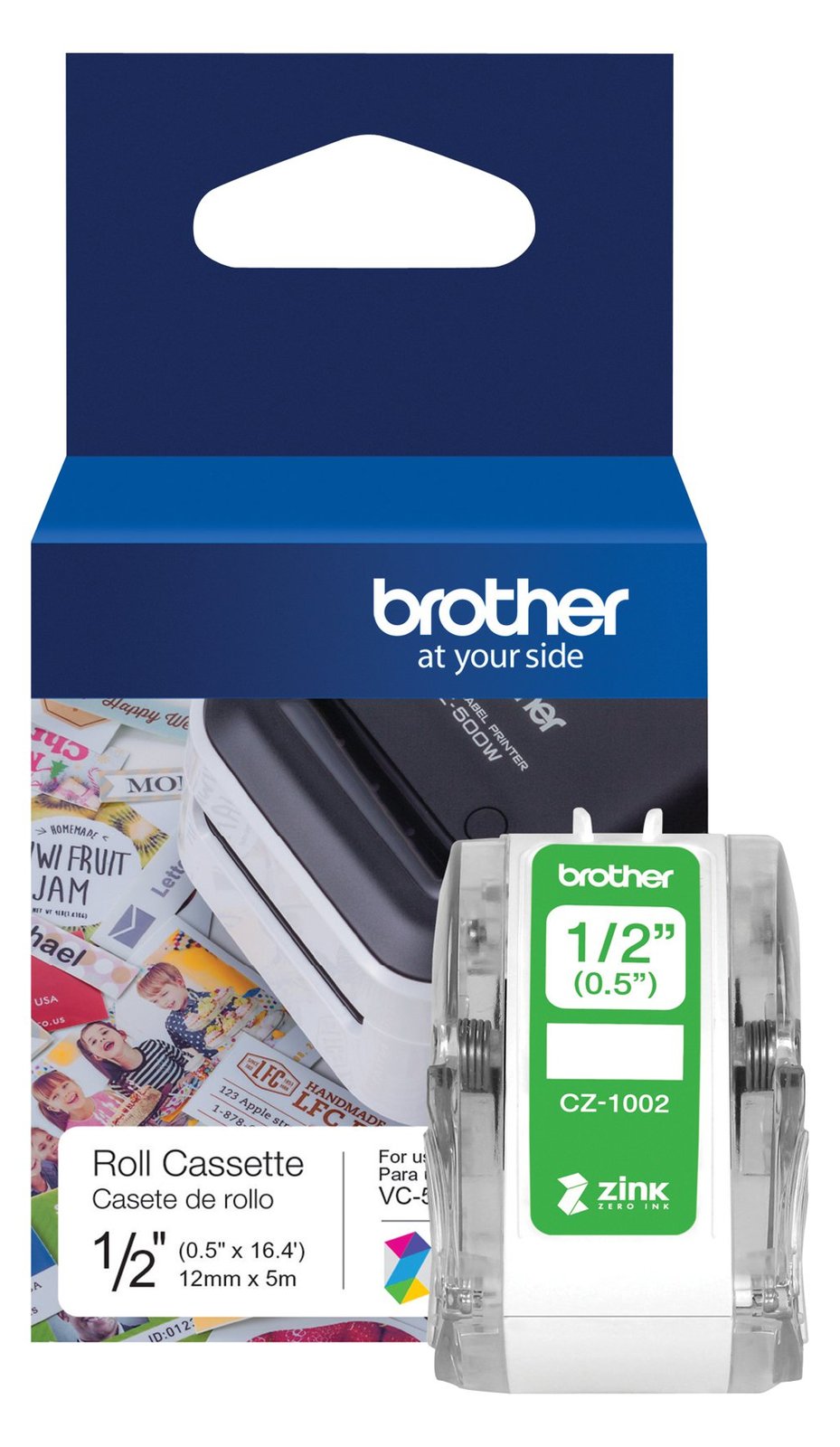 Brother CZ-1002 - Rolle (1,2 cm x 5 m) 1 Rolle(n) Endlosetiketten