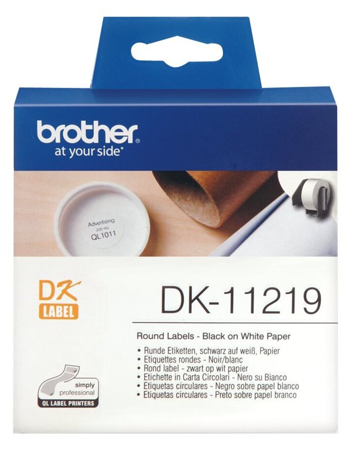 Brother DK-11219 - Schwarz auf Weiß - Rolle (1,2 cm)