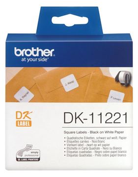 Brother DK-11221 - Schwarz auf Weiß - 23 x 23 mm 1000 Etikett(en) Etiketten von LumaTech