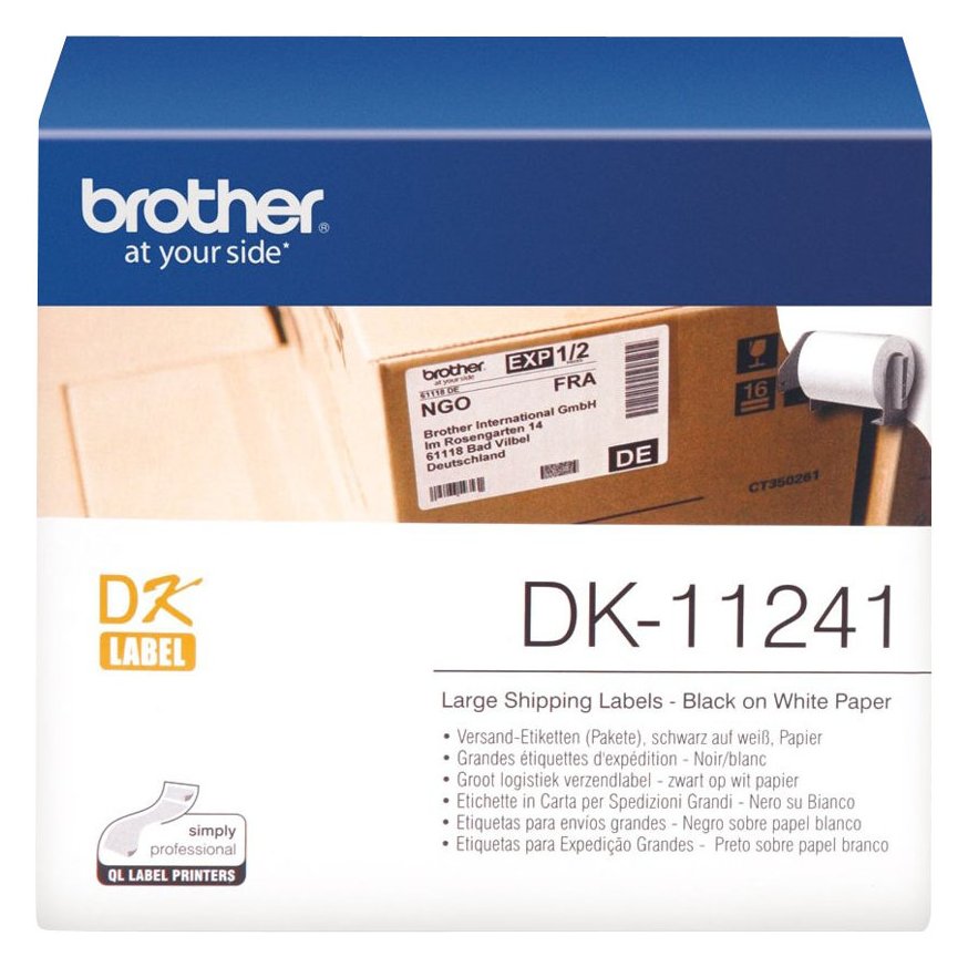 Brother DK-11240 - Schwarz auf Weiß - 51 x 102 mm 600 Etikett(en) Versandetiketten