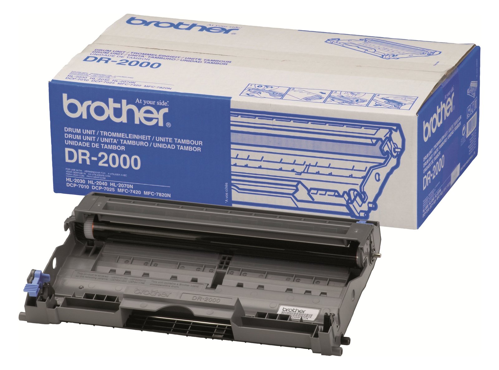 Brother DR2000 - Original - Trommeleinheit - für Brother DCP-7010, 7025, HL-2030, 2040, 2070, MFC-7225, 7420, 7820