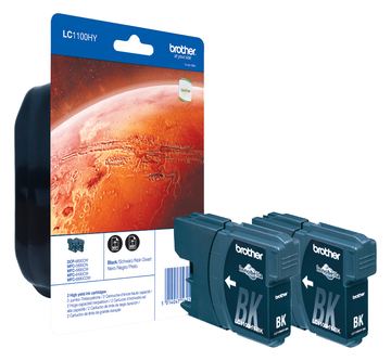 Brother LC1100HYBKBP2 - Mit hoher Kapazität - Schwarz von LumaTech
