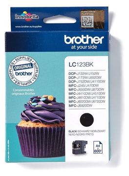 Brother LC123BK - Hohe Ergiebigkeit - Schwarz von LumaTech