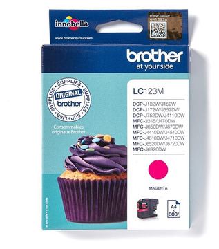 Brother LC123M - Hohe Ergiebigkeit - Magenta von LumaTech