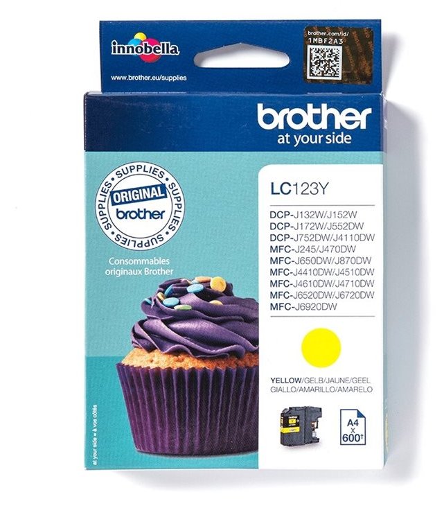 Brother LC123Y - Hohe Ergiebigkeit - Gelb - Original