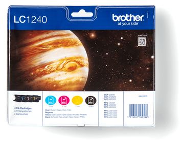 Brother LC1240 Value Pack - 4er-Pack - Schwarz, Gelb, Cyan, Magenta von LumaTech